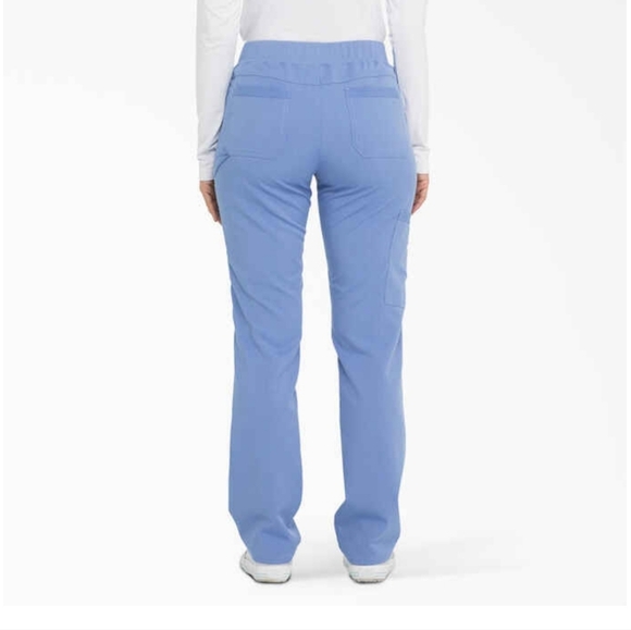 Dickies Womens Balance Petite Periwinkle Scrub Pants - Picture 4 of 14